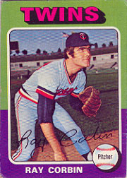 1975 Topps Mini Baseball Cards      078      Ray Corbin